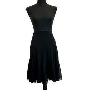 JOSEPH Ribkoff black A-line handkerchief skirt Sz 8